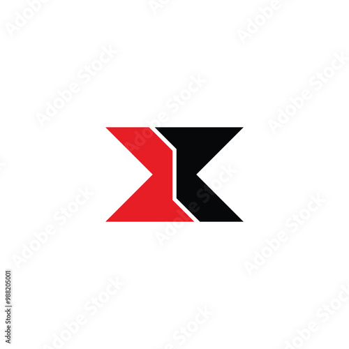 Hourglass, modern geometric symbol simple logo vector