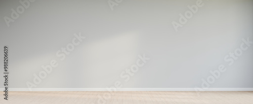 Fotografi Softly Illuminated empty space wall decor. 3D Rendering