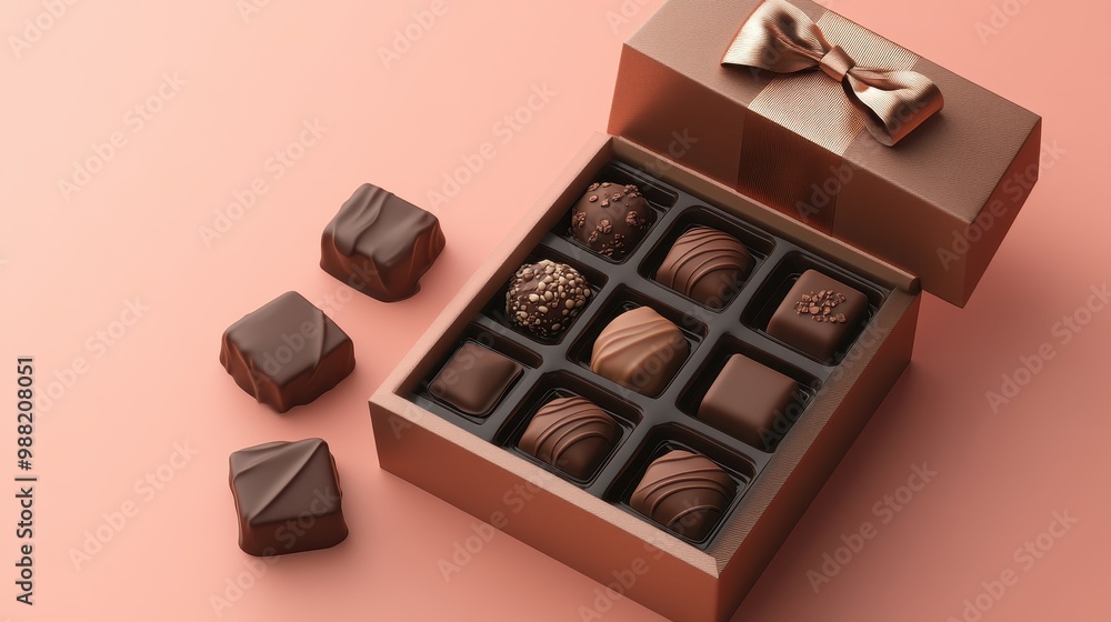 Exquisite Chocolate Truffles in a Gift Box Exquisite Chocolate Truffles in a Gift Box