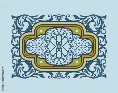 Template for plotter laser cutting of paper, metal engraving, wood carving, cnc, Decorative paper art panel dies