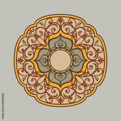 Template for plotter laser cutting of paper, metal engraving, wood carving, cnc, Decorative paper art panel dies