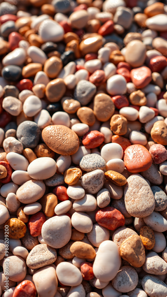 Smooth, Colorful Pebbles Texture Smooth, Colorful Pebbles Texture