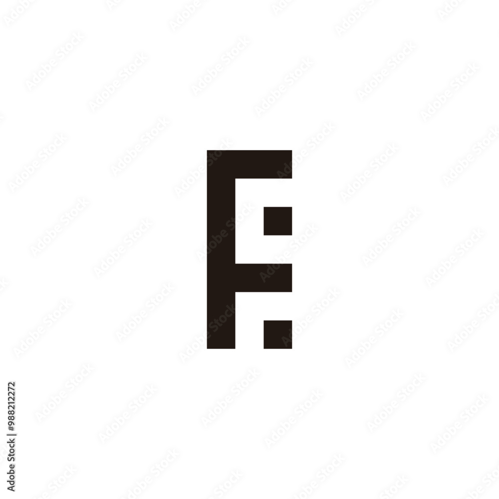 Letter F, c and r squares geometric symbol simple logo vector Letter F, c and r squares geometric symbol simple logo vector