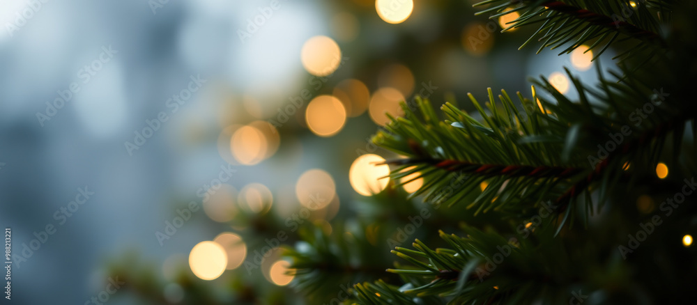 Christmas Lights in the Pine Tree