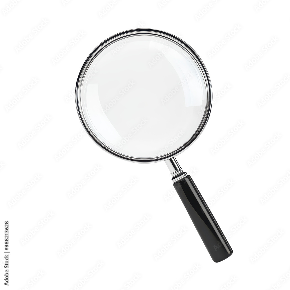 Magnifying Glass Isolated on White Background. Magnifying Glass Isolated on White Background.