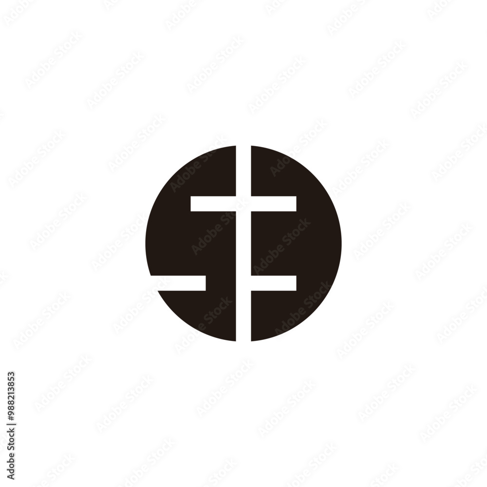 Number 53 circle geometric symbol simple logo vector Number 53 circle geometric symbol simple logo vector