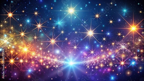 Abstract cosmic backdrop with twinkling stars , abstract, cosmic, background, heavens, stars, enchanting, allure