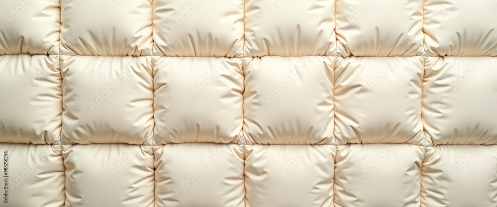 Obraz premium Beige quilted fabric texture background