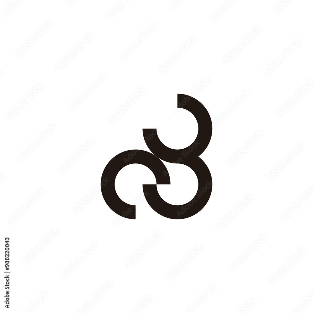 Letter e g curve, outline geometric symbol simple logo vector Letter e g curve, outline geometric symbol simple logo vector