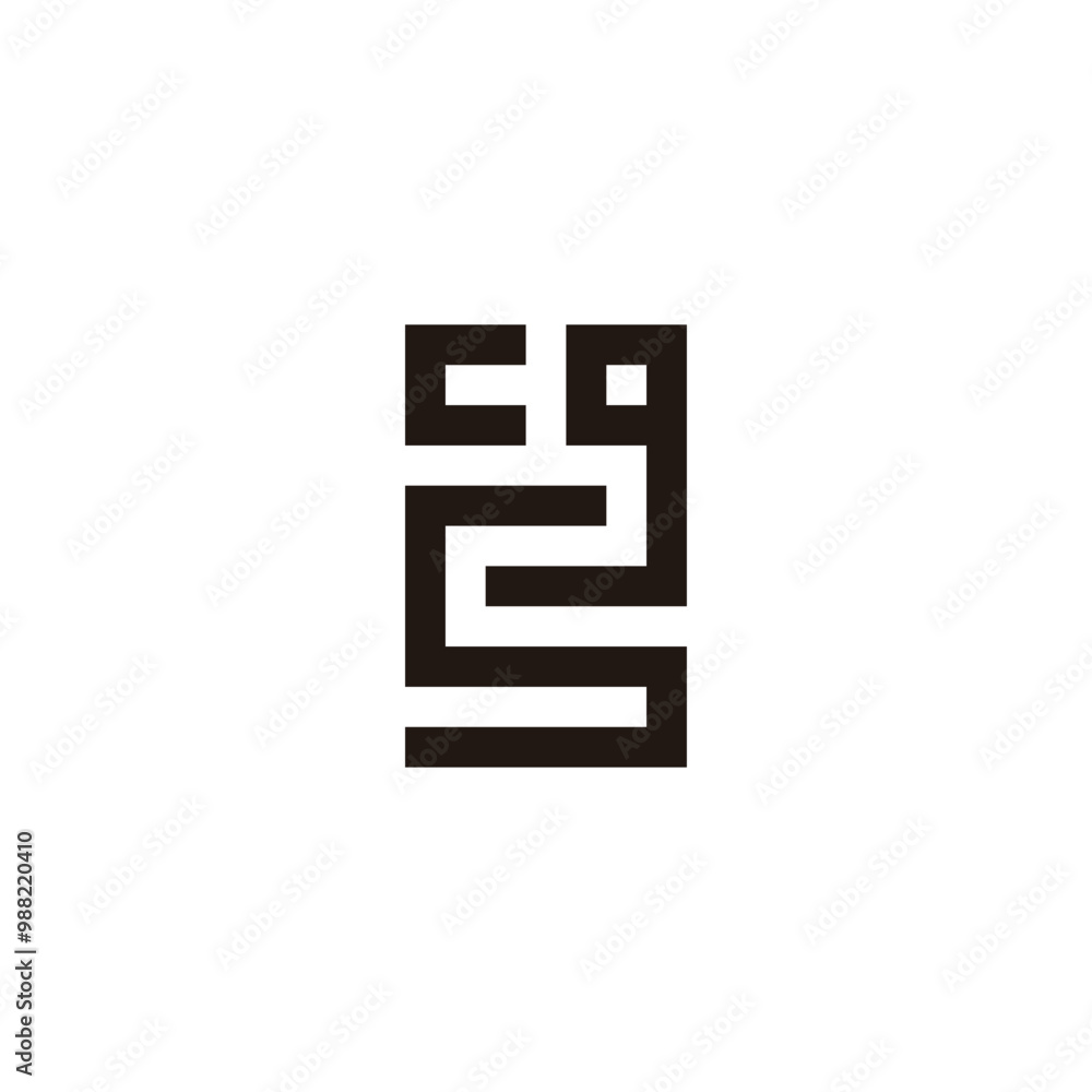 Letter c, g and s square geometric symbol simple logo vector Letter c, g and s square geometric symbol simple logo vector