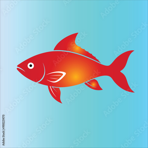Underwater Elegance: Fish Silhouette