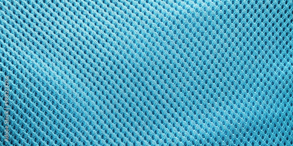 Breathable fabric with soft mesh holes on light blue background, breathable, fabric, mesh, holes, light blue, soft, texture Breathable fabric with soft mesh holes on light blue background, breathable, fabric, mesh, holes, light blue, soft, texture