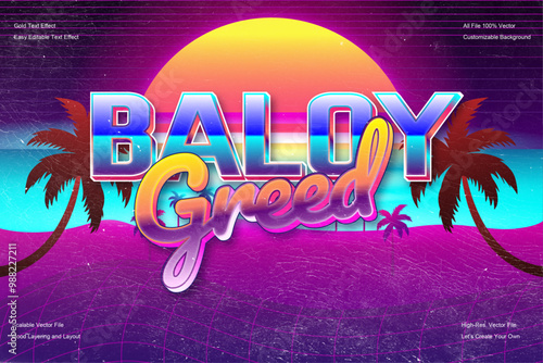 Retro Synthwave Text Effect