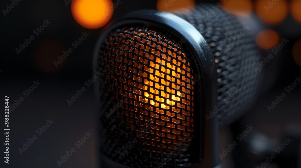A detailed view of a voice recorder s recording indicator light A detailed view of a voice recorder s recording indicator light