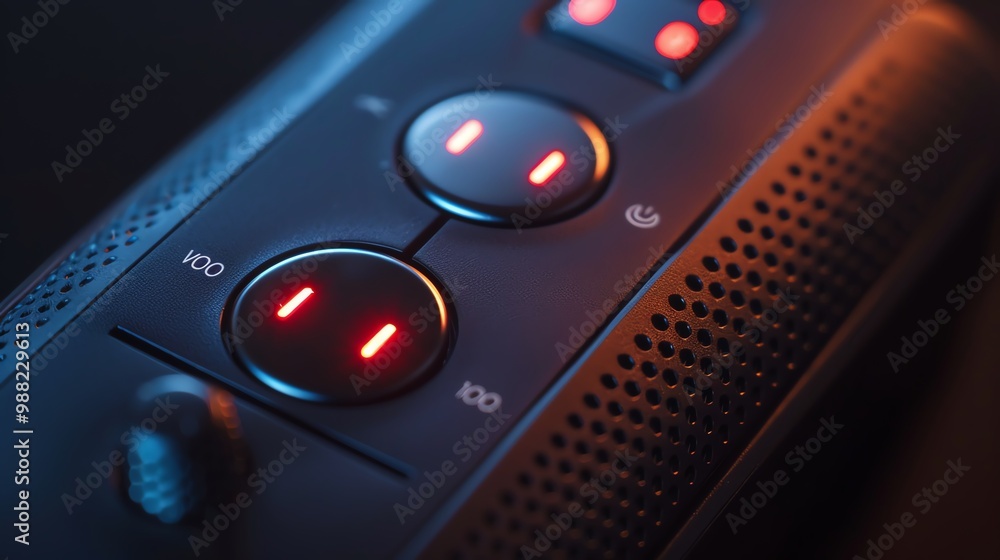 A detailed view of a voice recorder s menu interface A detailed view of a voice recorder s menu interface