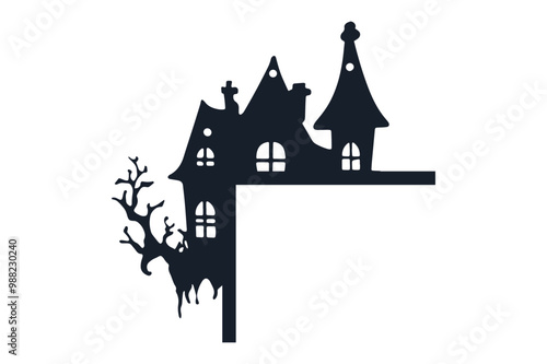 Halloween Door Corners Laser Cut
