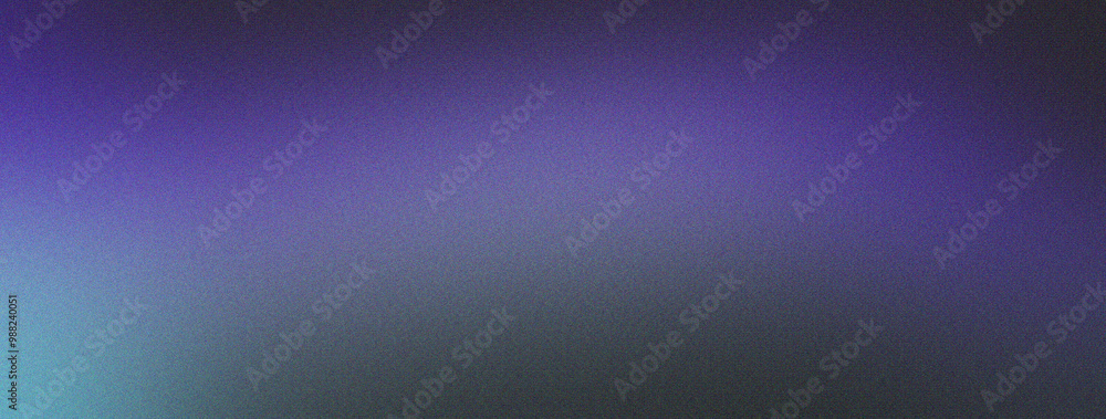 Fototapeta premium Purple blue noisy color gradient background, grainy texture effect, poster banner header backdrop design