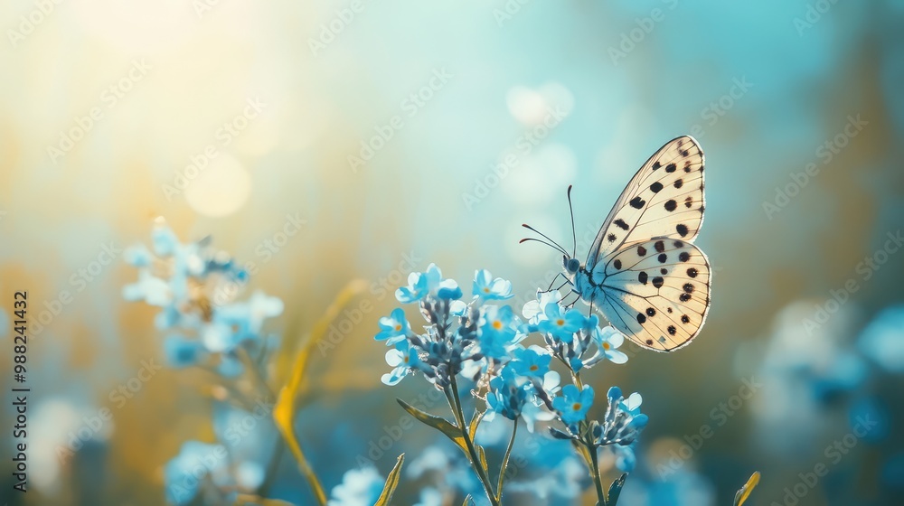 Obraz premium butterfly on a flower