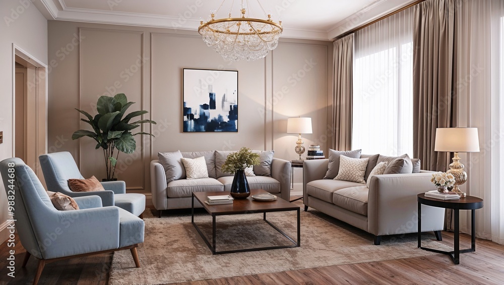 Fototapeta premium modern living room