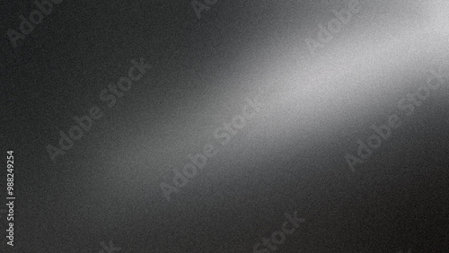 Gray spotlight on a dark gray background, gradient color, rough abstract background, shine bright light and glow template with empty space, grainy texture