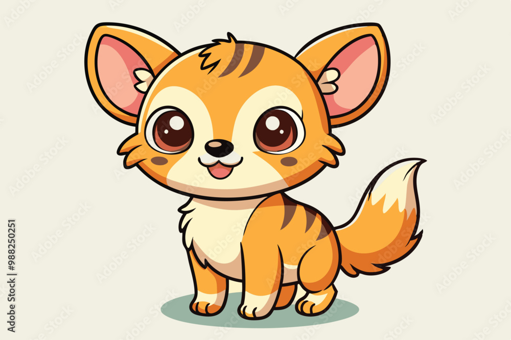 A delightful baby animal joyfully plays in a garden, chasing colorful butterflies against a bright, cheerful background. A delightful baby animal joyfully plays in a garden, chasing colorful butterflies against a bright, cheerful background.