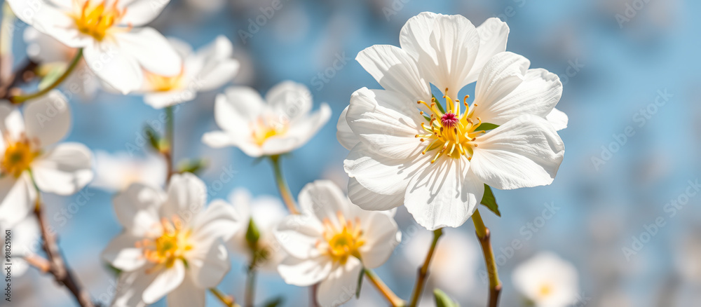 White Flower Blossom In Springtime White Flower Blossom In Springtime