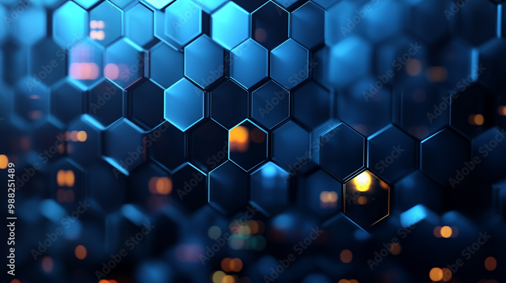 abstract Digital technology cube hexagon shape pattern innovative concept background. abstract Digital technology cube hexagon shape pattern innovative concept background.
