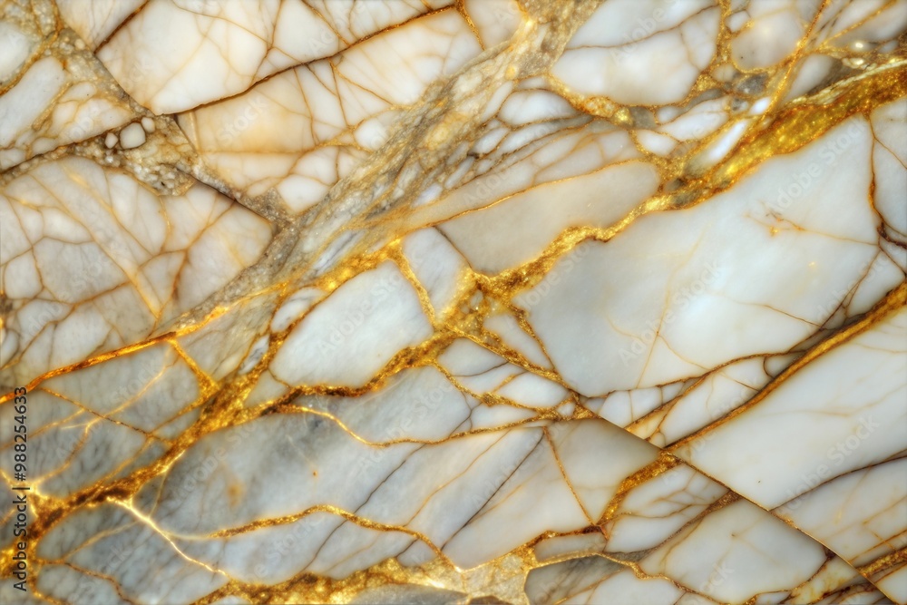 Marble texture with golden veins close-up Marble texture with golden veins close-up