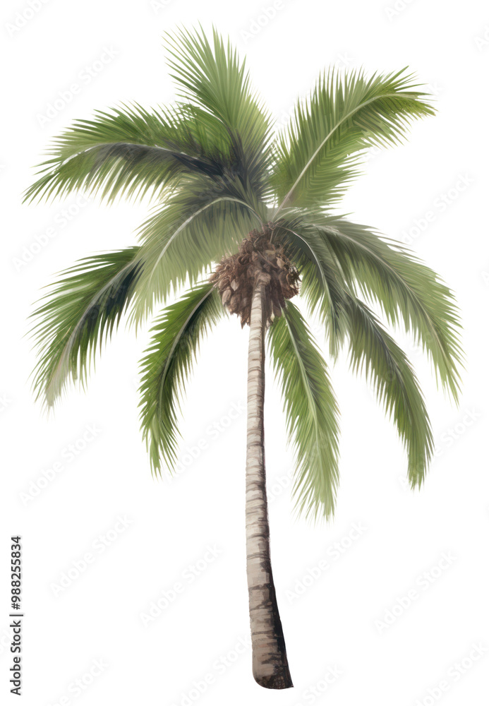 Obraz premium PNG Palm tree plant white background arecaceae.