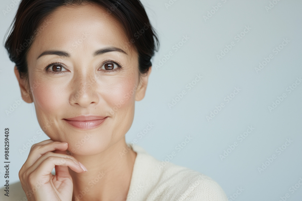 女性, Portrait of a beautiful asian woman with healthy glowing and clear skin with bokeh white theme background, cosmetology or skin care beauty ad mockup with bright sunny daylight 女性, Portrait of a beautiful asian woman with healthy glowing and clear skin with bokeh white theme background, cosmetology or skin care beauty ad mockup with bright sunny daylight