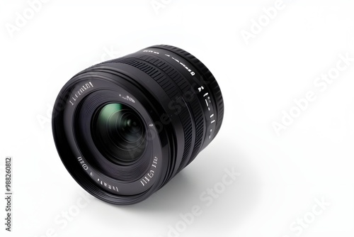 Modern Camera Lens Isolated on White Background