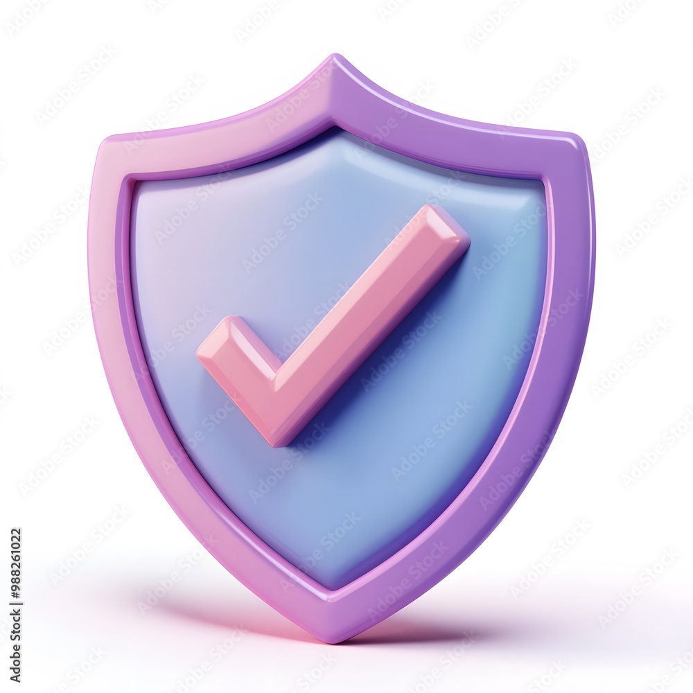 3D shield protection icon with check for online payment on white background concept, user account for 3d security with payment protection on isolated vector render background 3D shield protection icon with check for online payment on white background concept, user account for 3d security with payment protection on isolated vector render background