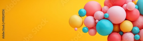 Whimsical Bubbly Text: Playful Balloon Letters in Soft Pastel Gradients with Flexible Shapes and Inflated Textures