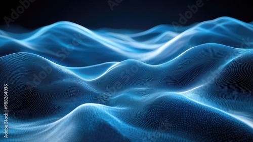 Abstract Data Quality Ethereal Waves and Pristine Clarity