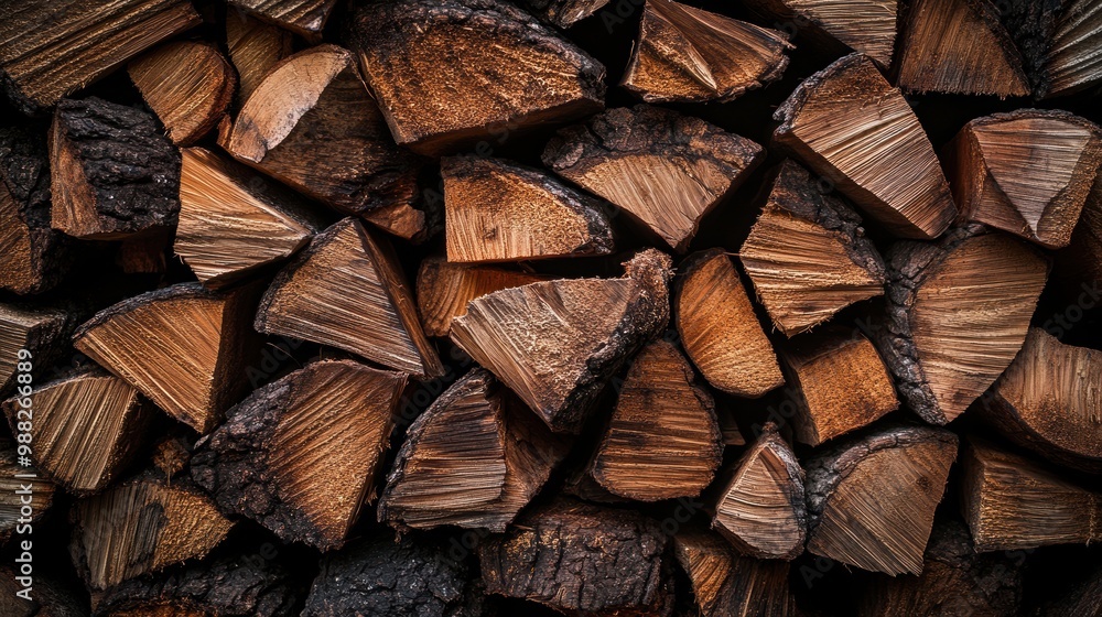 A pile of wood with a lot of cracks and splinters A pile of wood with a lot of cracks and splinters