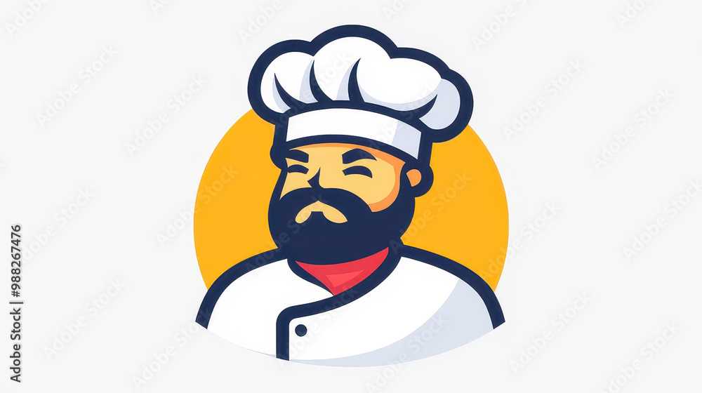 Elevate your culinary brand with a unique 2D chef logo that stands out with a clean and modern background. Elevate your culinary brand with a unique 2D chef logo that stands out with a clean and modern background.