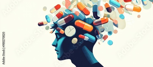 Selective Serotonin Reuptake Inhibitor SSRI medication used for managing depression and anxiety disorders photo