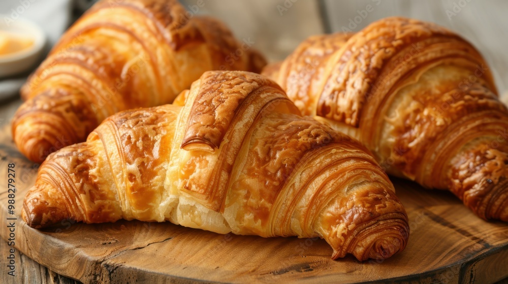 Croissants: Flaky pastries with buttery layers of golden dough, offering a light and delicate crunch. Perfect for breakfast or as a satisfying snack.
Croissants: Flaky pastries with buttery layers of golden dough, offering a light and delicate crunch. Perfect for breakfast or as a satisfying snack.