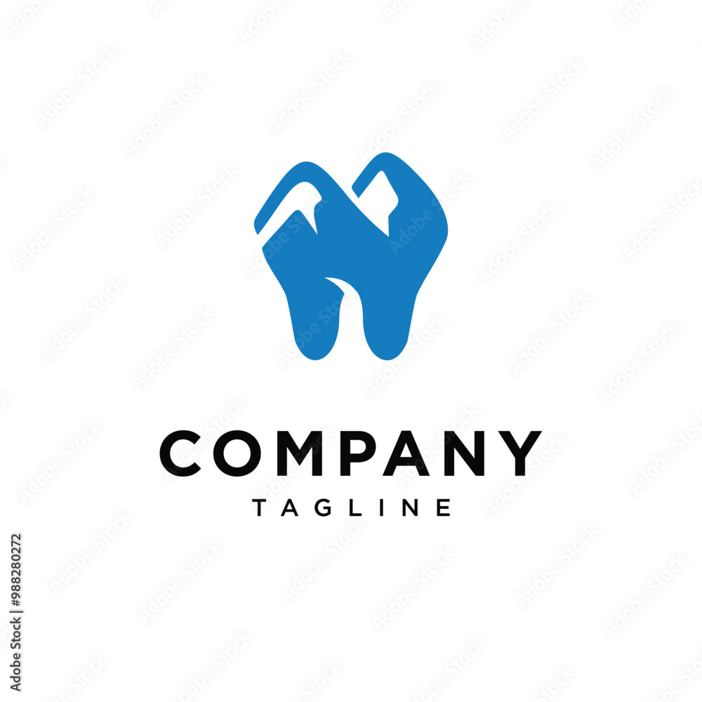 Mountain Dental logo icon vector Mountain Dental logo icon vector