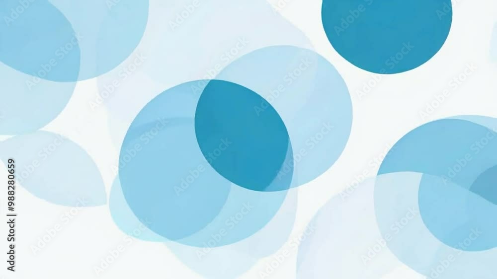 Abstract background with overlapping blue circles on a white background. Abstract background with overlapping blue circles on a white background.
