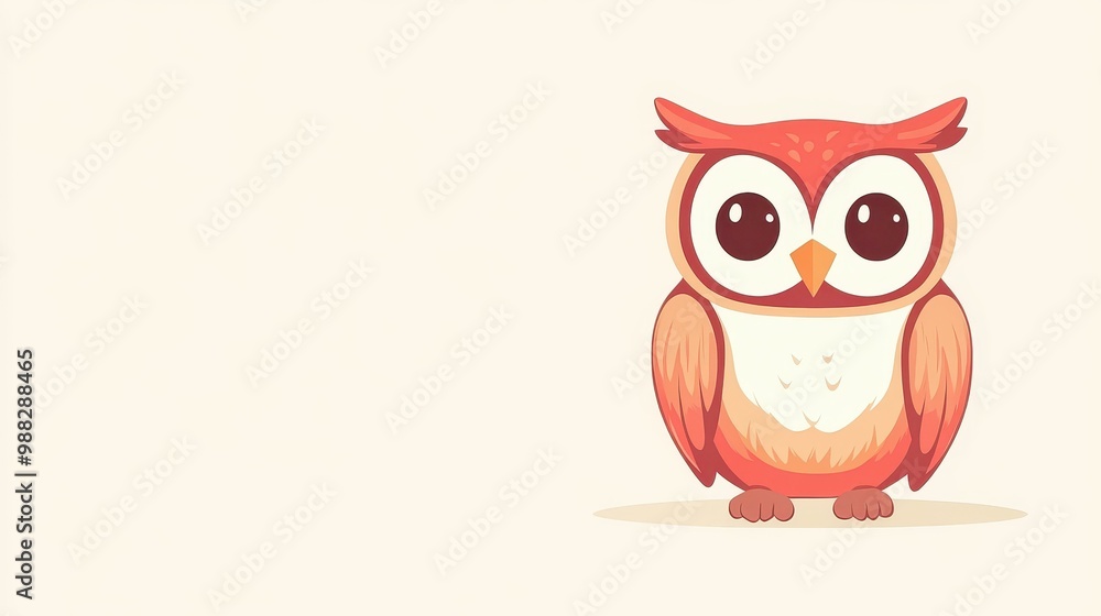 Experience a stunning modern take on the barn owl, featuring vibrant colors and charming textures in a flat design style. Experience a stunning modern take on the barn owl, featuring vibrant colors and charming textures in a flat design style.