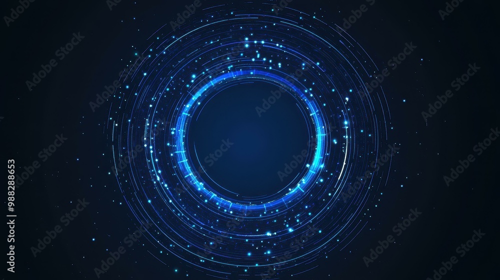 A stunning circular design that combines elegant blue and white hues with detailed lines and dots for a chic look. A stunning circular design that combines elegant blue and white hues with detailed lines and dots for a chic look.