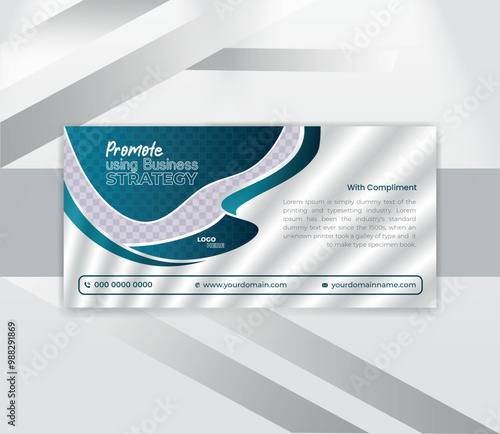 professional Creative Minimal Compliments Slip Layout design template