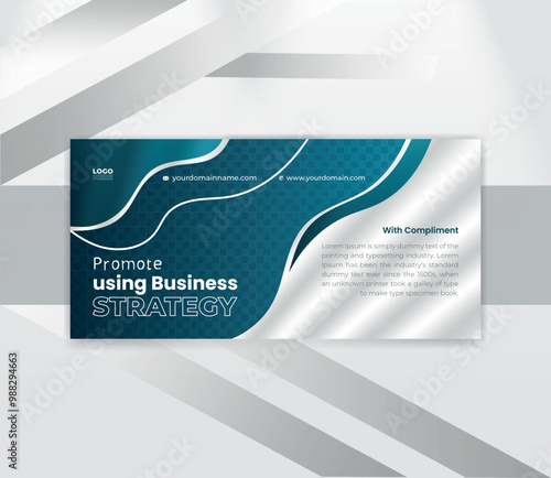 professional Creative Minimal Compliments Slip Layout design template