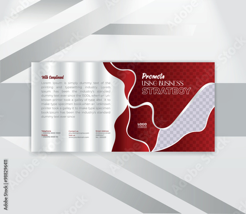 professional Creative Minimal Compliments Slip Layout design template
