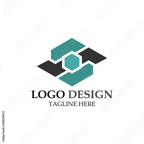 vector design elements for your company logo, lens studio monogram logo. modern logo design, business corporate template. lens studio icon.