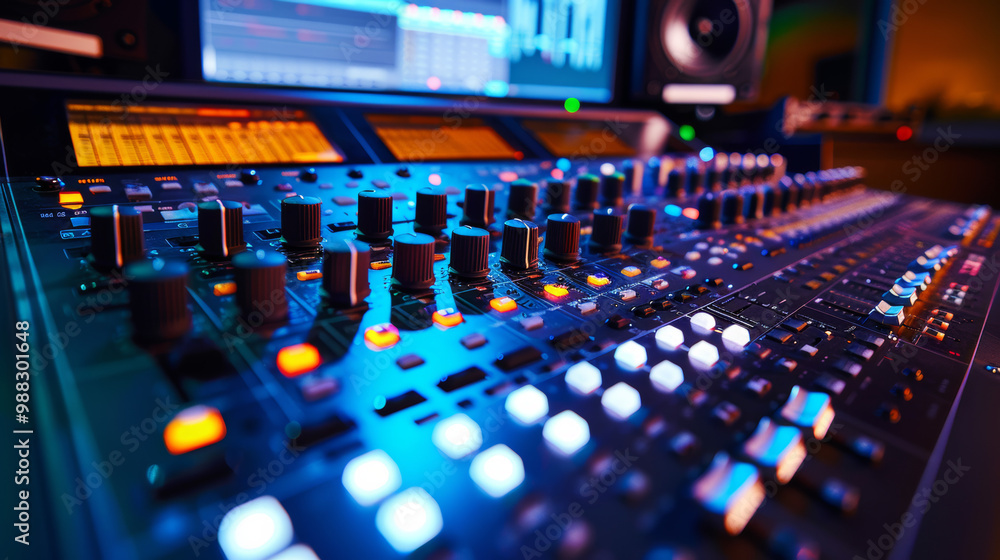 Sound editing software for teaching audio production and editing in high quality illustration style Sound editing software for teaching audio production and editing in high quality illustration style