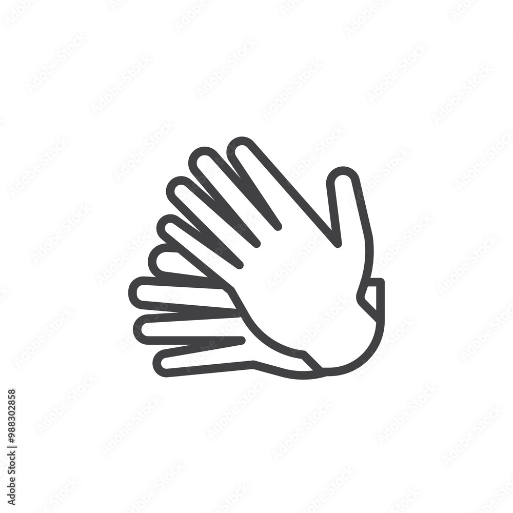 Clapping Hands line icon Clapping Hands line icon