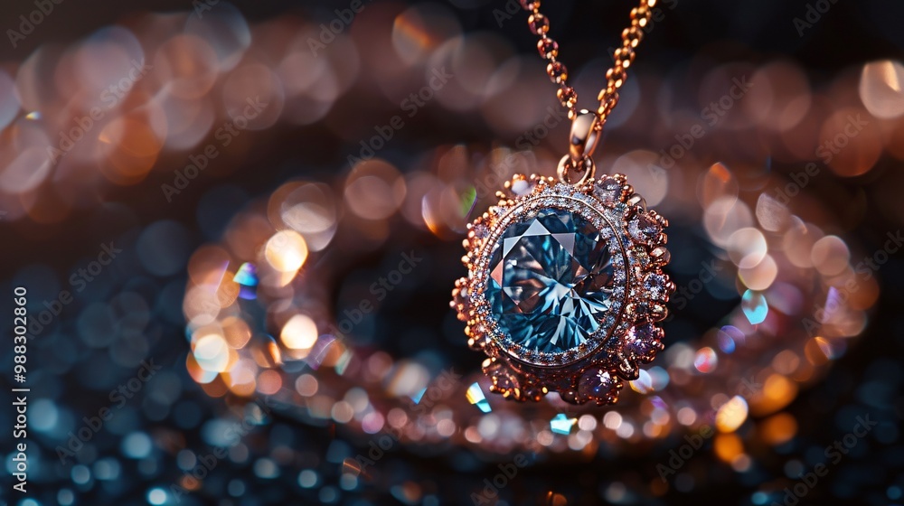Fototapeta premium Elegant adornments, gems and valuable minerals.