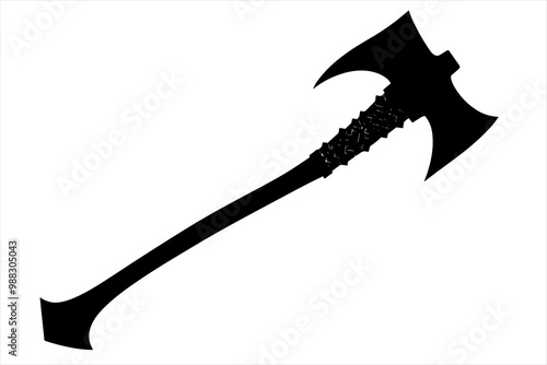 silhouette of a Lightweight Battle Axe